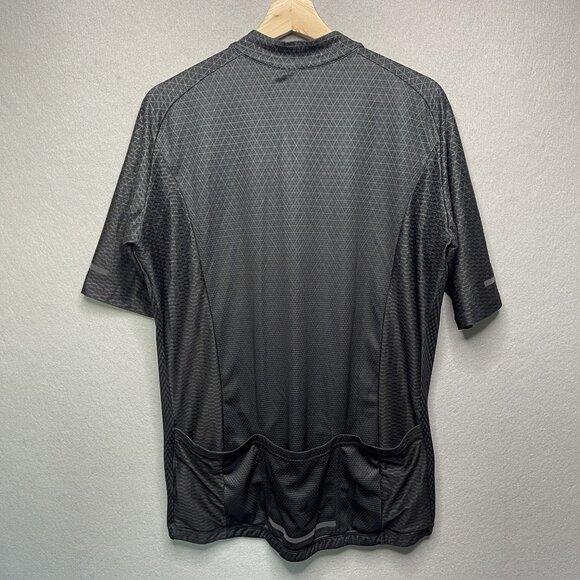 Cuore Giant Mens Cycling Jersey 2XL Black Full Zip Short Sleeve Lightweight - Picture 5 of 6